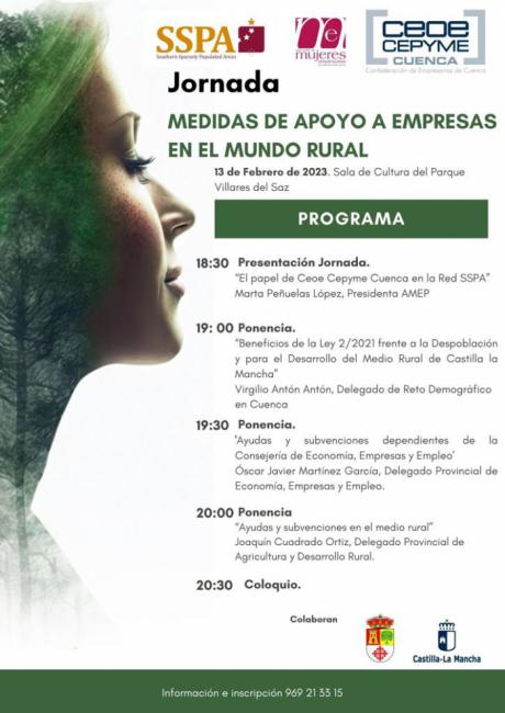 AMEP realiza el lunes 13 una jornada en Villares del Saz informar de las ayudas a empresas en el mundo rural