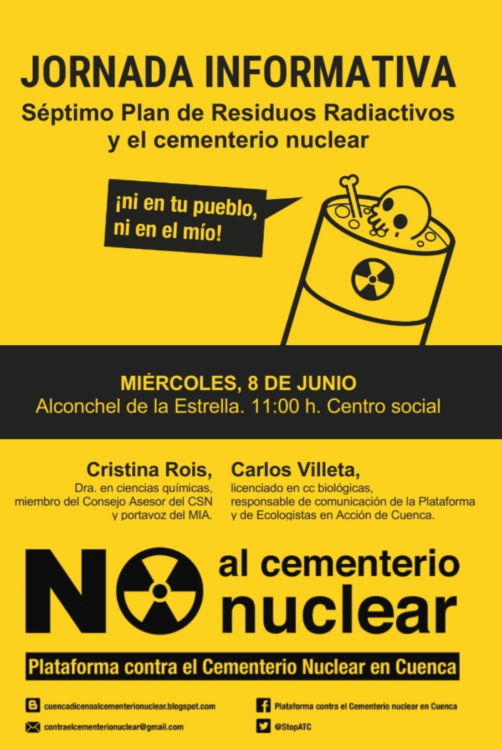 Una jornada en la comarca de Villar de Cañas pretende informar y movilizar contra el cementerio nuclear