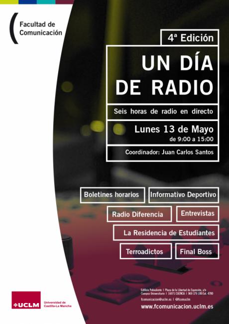 La Facultad de Comunicacio&#769;n dedica el 13 de mayo a la radio con una programacio&#769;n de seis horas en directo