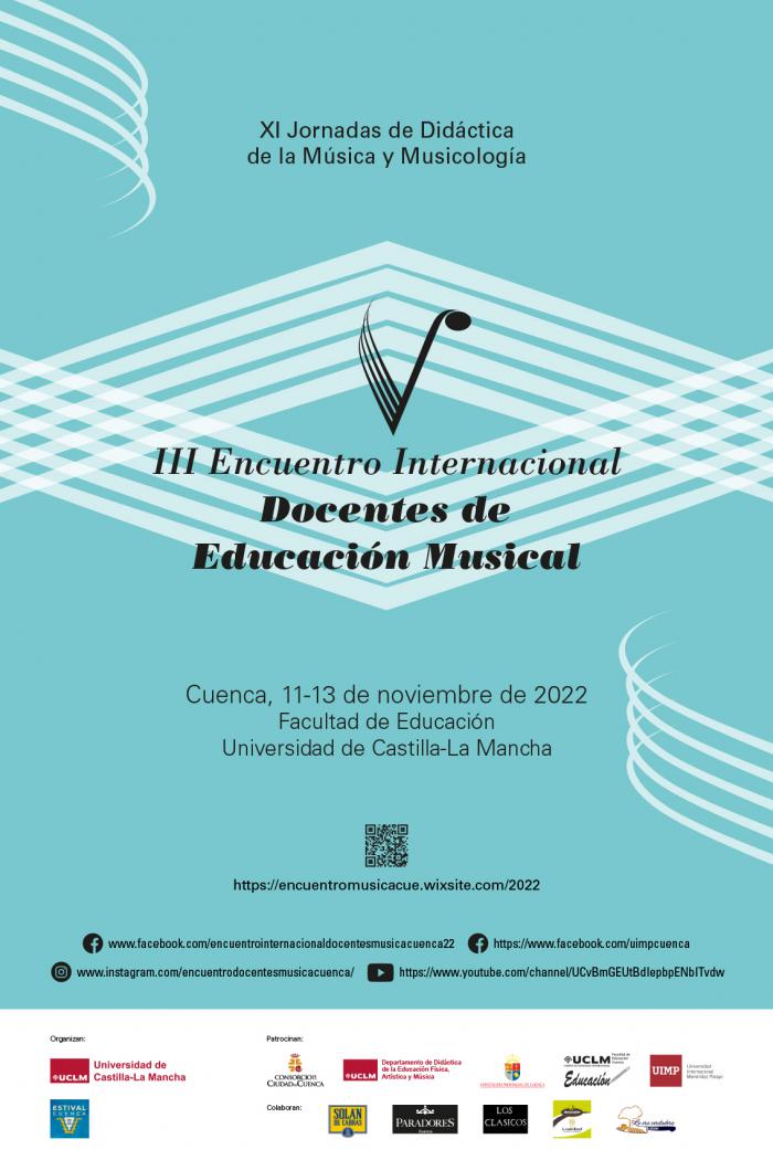 La Facultad de Educación albergará el III Encuentro Internacional de Docentes de Música de Cuenca el 11, 12 y 13 de noviembre