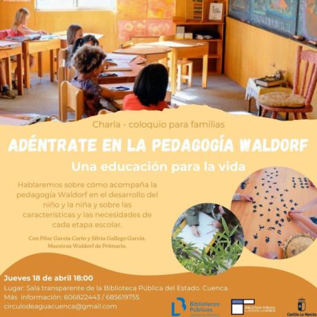 Charla-coloquio sobre la pedagogía Waldorf en la Biblioteca Pública Fermín Caballero