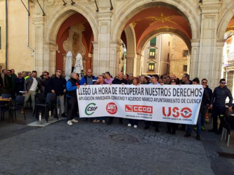 Cuenca en Marcha pide restablecer los derechos laborales a los trabajadores del Ayuntamiento suspendidos desde 2012