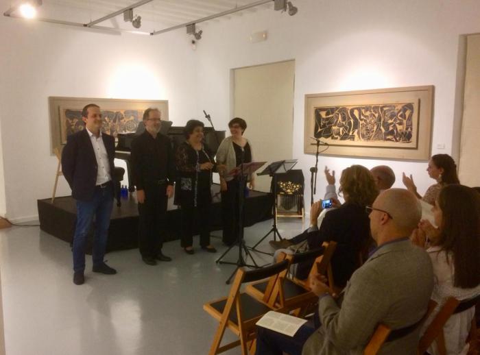 Éxito de público en el concierto celebrado con motivo de la exposición de Pedro Mercedes en Casa Zavala