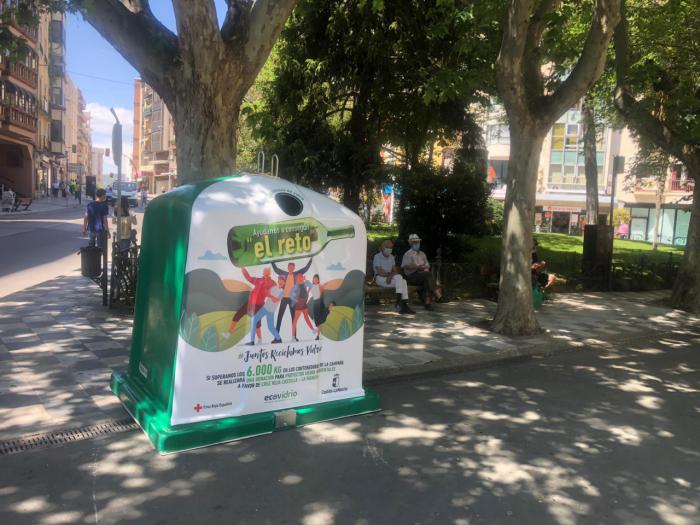 Cuenca supera el reto ‘Juntos reciclamos’ y recicla con otros nueve municipios 7.573 kg de vidrio a favor de Cruz Roja