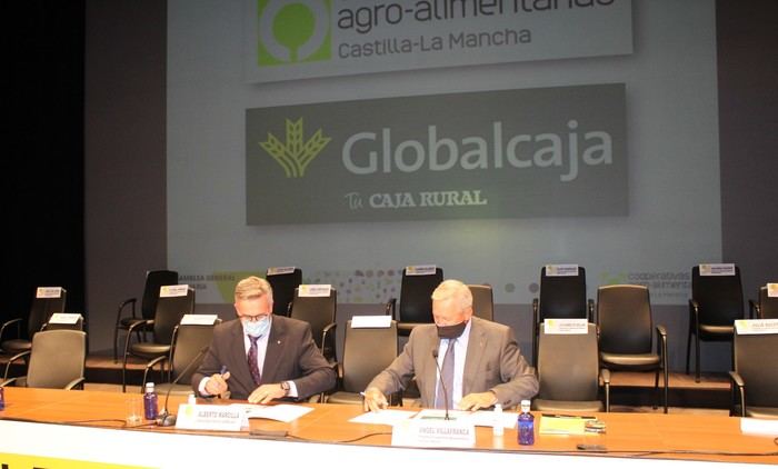 Cooperativas Agro-alimentarias Castilla-La Mancha renueva el convenio con Globalcaja