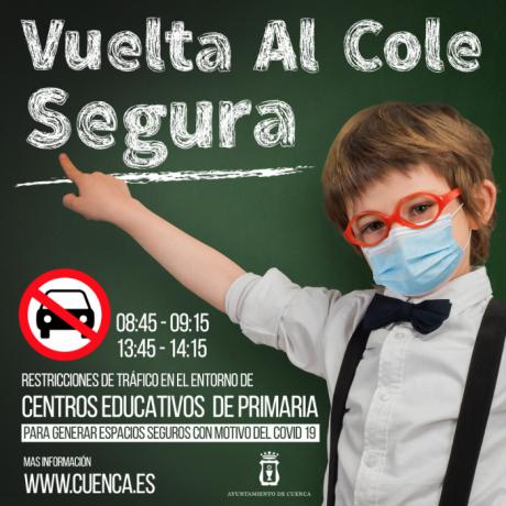 Hoy jueves se retoman los cortes de tráfico en el entorno de los colegios de la capital para generar espacios seguros