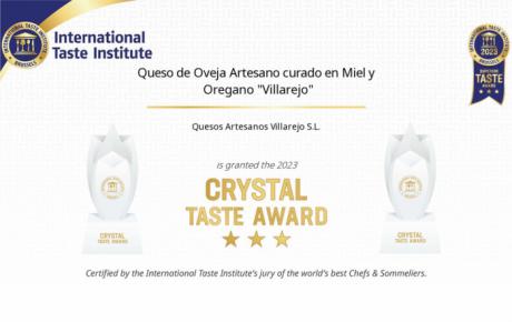 El International Taste Institute otorga el Crystal Taste Award al queso artesano de Quesos Villarejo