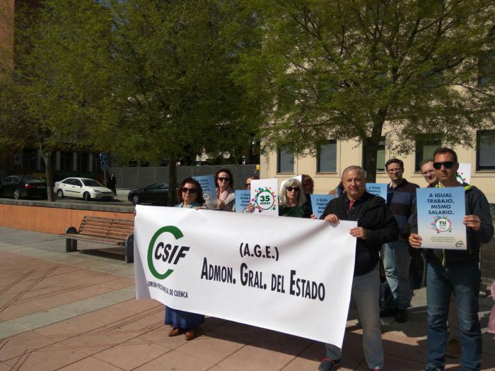 CSIF se moviliza por la equiparación salarial en los empleados de la Administración General del Estado