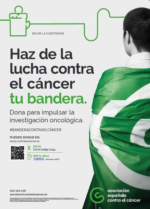La Asociación Española Contra el Cáncer sale a la calle y anima a la sociedad a que haga de la lucha contra el cáncer su bandera