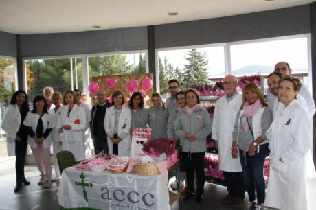 Los profesionales de la Gerencia del Área Integrada de Cuenca y la AECC, unidos contra el cáncer de mama
