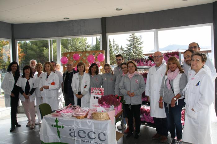 Los profesionales de la Gerencia del Área Integrada de Cuenca y la AECC, unidos contra el cáncer de mama