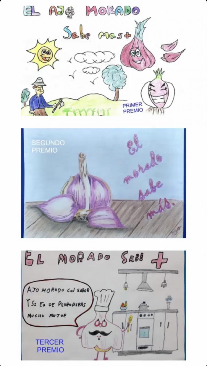 La IGP Ajo Morado de Las Pedroneras falla los premios del VII Concurso de dibujo infantil celebrado durante el confinamiento