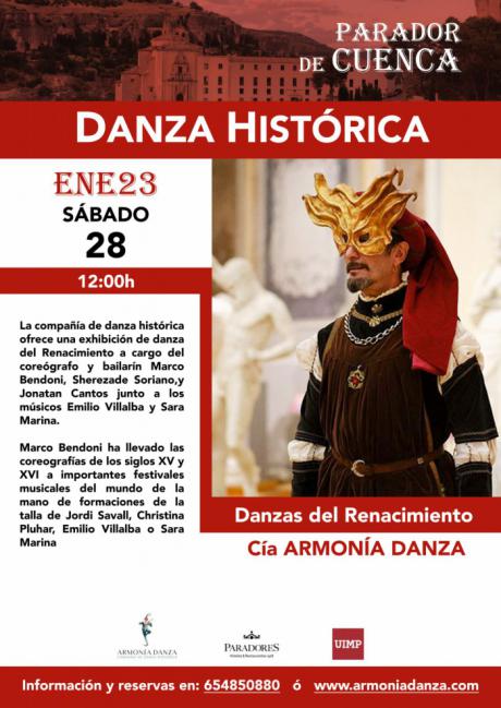 El Parador acoge este sábado una conferencia sobre la danza histórica
