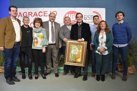 El vicepresidente primero asiste a la entrega del III Premio ‘Agracejo de Oro’ que concede UGT Cuenca