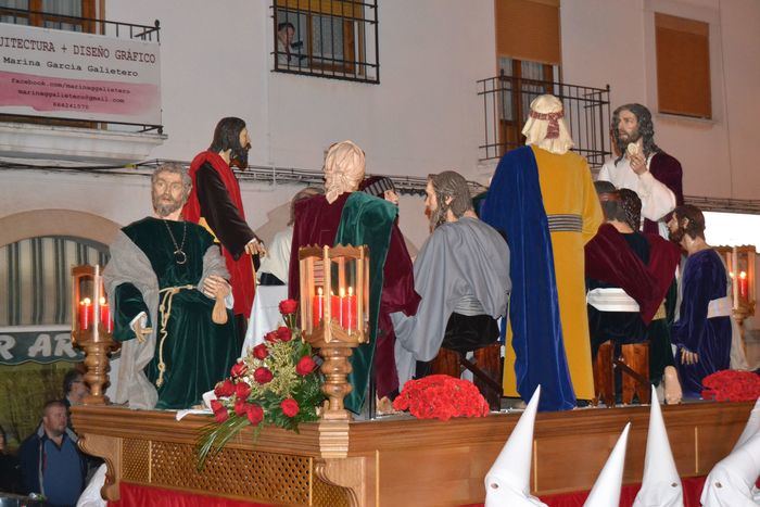 La Sagrada Cena recorre por primera vez las calles de Mota del Cuervo