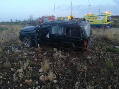 Una fallecida y dos heridos en un accidente de tráfico en Campillo de Altobuey