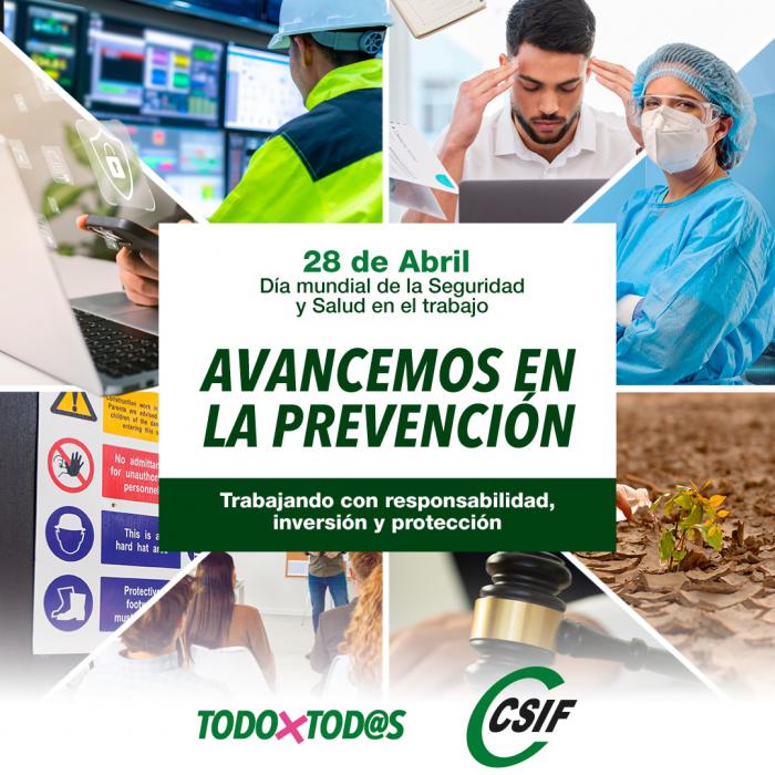 CSIF advierte que tras la siniestralidad se esconde el deterioro de las condiciones de trabajo y de los sistemas de prevención