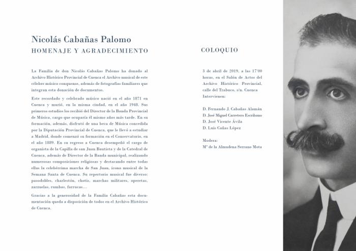Donan al Archivo Histórico Provincial de Cuenca el legado musical del compositor Nicolás Cabañas