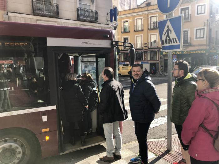 Un total de 3.844 personas utilizaron las lanzaderas al Casco Antiguo durante el Puente de la Constitución