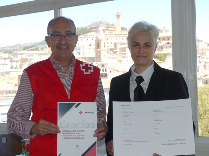 El restaurante La Terraza del Hotel Alfonso VIII dona 1.232 euros a la campaña “Ucrania nos Necesita” de Cruz Roja