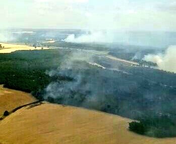 Piden a los vecinos de Piqueras del Castillo que no salgan a la calle por la proximidad del fuego