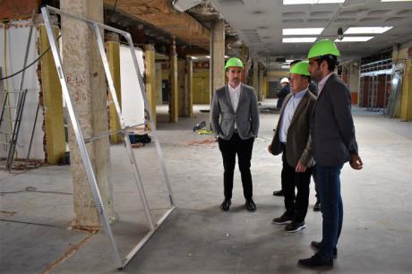 La reforma interior del edificio de la Estación Municipal de Autobuses de Albacete avanza a buen ritmo  