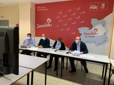 El PSOE de Cuenca analiza con los alcaldes y alcaldesas socialistas la situación de la pandemia y los proyectos de futuro