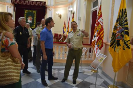 La Diputación acoge hasta el próximo 21 de septiembre la exposición sobre Banderas Históricas de España