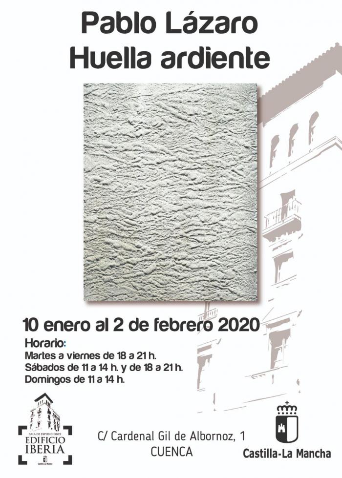 La Sala Iberia acoge la exposición ´Huella ardiente´ del pintor afincado en Cuenca, Pablo Lázaro