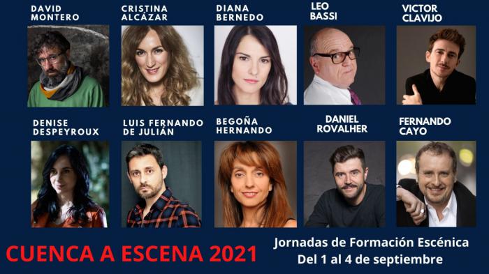 Abierta la matriculación para las Jornadas Cuenca a Escena 2021, que ofrecen diez cursos con grandes nombres del teatro y el cine