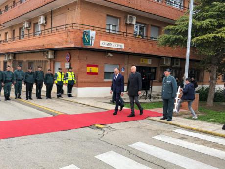 López Carrizo agradece el “trabajo constante” de la Guardia Civil en Tarancón y comarca