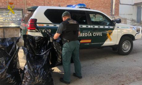 Detienen a hombre que llevaba 45 kilos de marihuana en Pozorrubielos de la Mancha