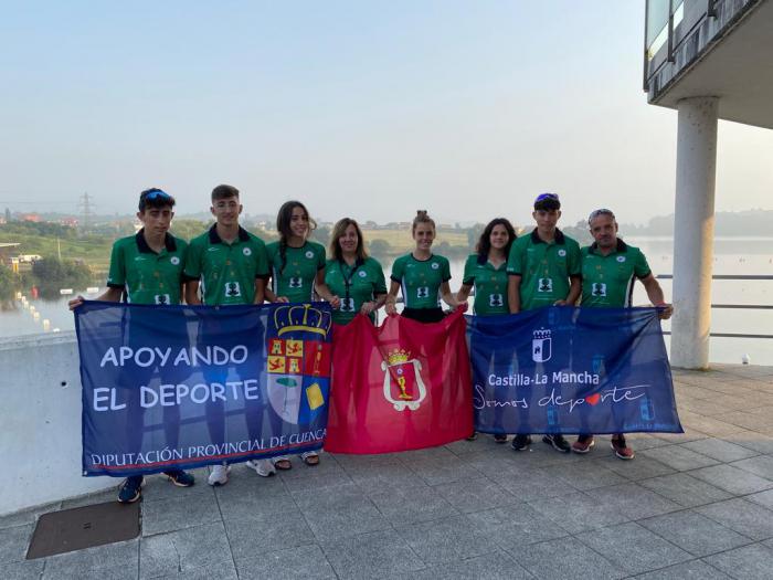 Carlos López Belinchón y David del Santo del Club Piragüismo Cuenca con Carácter consiguen un bronce en el C2 juvenil 200m