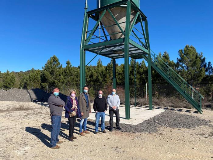 Se instala en Landete un nuevo depósito para el reabastecimiento de sal a los camiones quitanieves con una capacidad de almacenamiento de 60.000 kilos