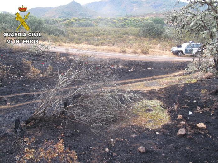 La Guardia Civil alerta del incremento de incendios forestales