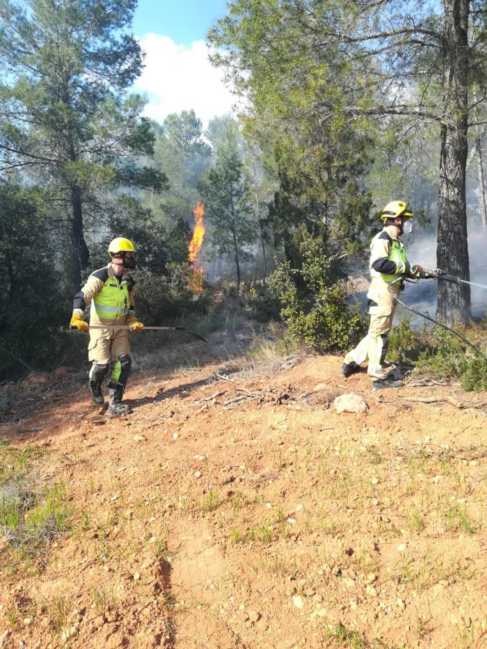 Controlado el incendio forestal de La Pesquera  