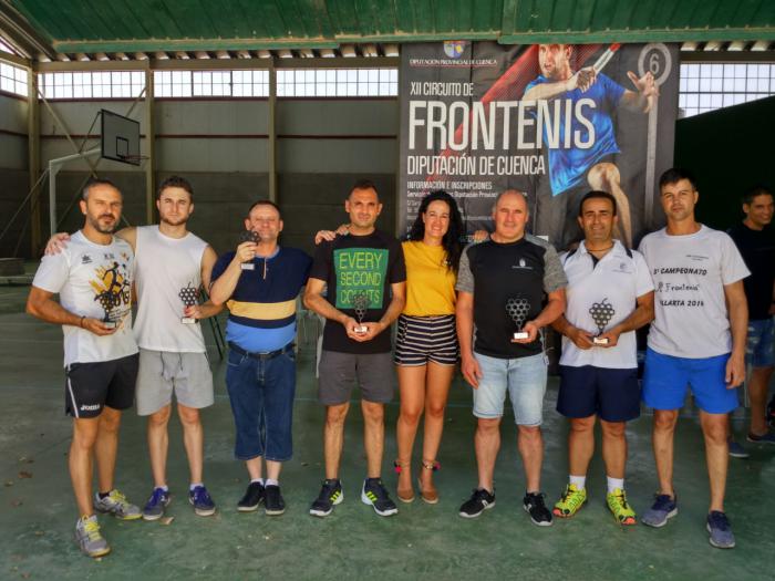 Intenso fin de semana de competición en la Circuito de Frontenis de la Diputación