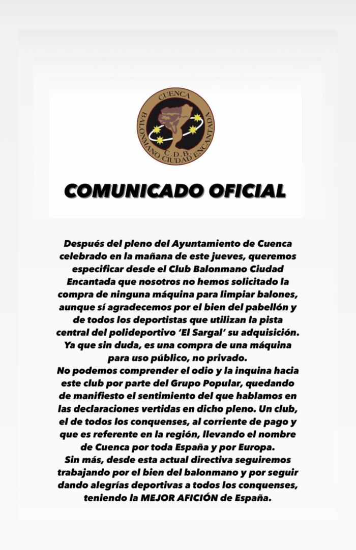 El Incarlopsa Cuenca critica en un comunicado de prensa la actitud de Grupo Municipal Popular en el pleno de hoy