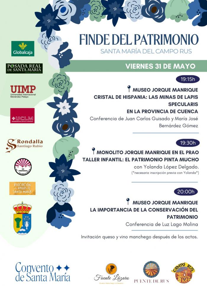 Santa María se prepara para el 'Finde del Patrimonio' con actividades culturales y lúdicas