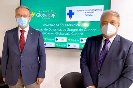 La Fundación Globalcaja Cuenca y la Hermandad de Donantes de Sangre renuevan su colaboración
