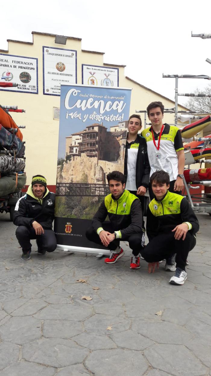 El Club Piragüismo Cuenca con Carácter participa en el Campeonato de Invierno de Madrid