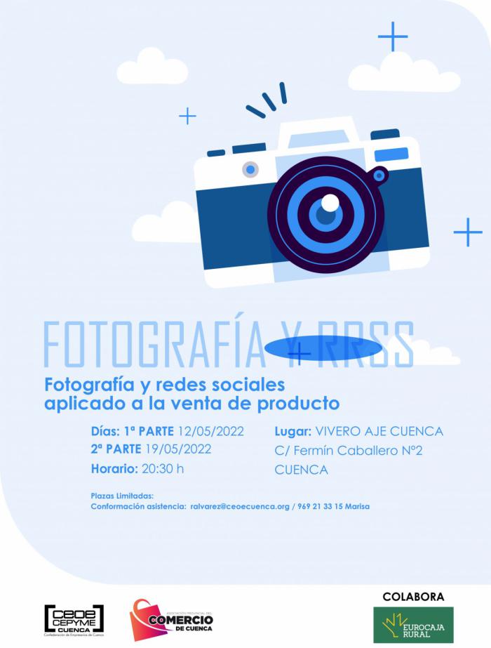 CEOE CEPYME Cuenca y la Asociación del Comercio invitan a sus empresas a la jornada de fotografía y redes sociales