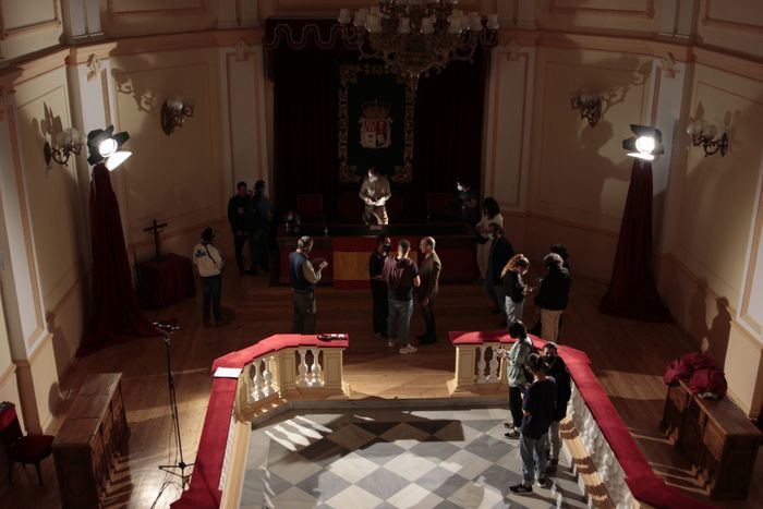 El Palacio Provincial acoge el rodaje de ‘Gibraltar’ un corto realizado por los alumnos de Bellas Artes