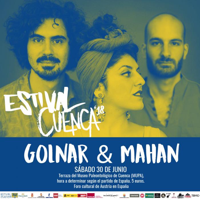 Bebesol, Golnar&Mahan y Con X The Banjo serán los protagonistas del sábado en Estival Cuenca