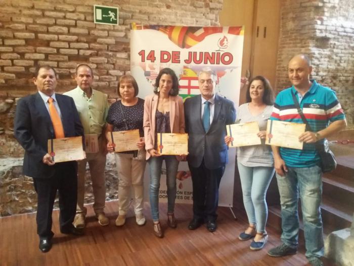 La Federación Española de Donantes de Sangre reconoce a seis conquenses como “Grandes Donantes de España”