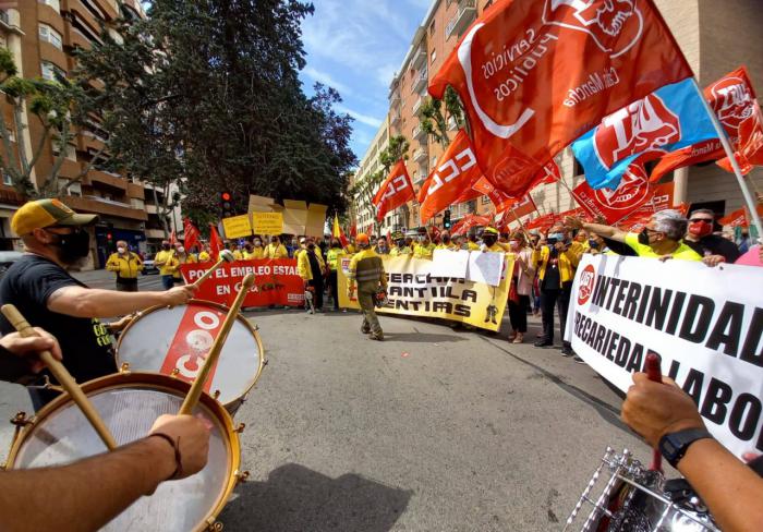 Nuevo seguimiento masivo de la segunda jornada de huelga convocada por UGT y CCOO en Albacete y Ciudad Real