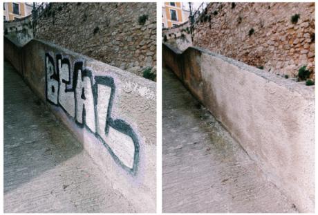 El Ayuntamiento abre expedientes sancionadores a grafiteros por valor de 1.500 euros cada uno