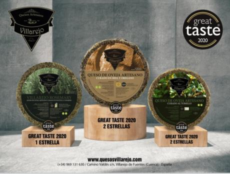 La quesería conquense Quesos Villarejo premiada con cinco estrellas en los prestigiosos “Great Taste Awards”