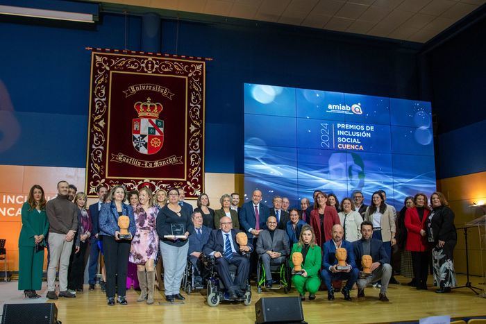 Amiab consolida sus premios de Inclusión Social con el apoyo de instituciones, colectivos, empresas y particulares