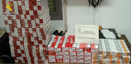 Incautado un vehículo en Almuradiel con gran cantidad de tabaco de contrabando